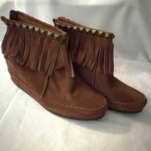 Skechers Ankle Fringe Boots with heel